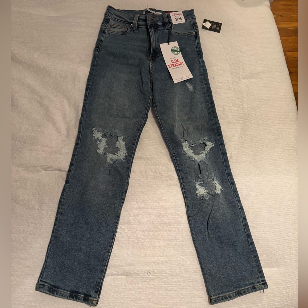 Skinny ripped jeans